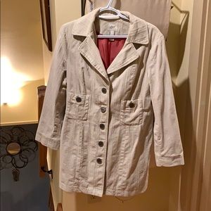 J.Jill fully lined Off-White Jacket